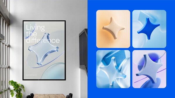 Bluestar Silicones new brand – prototype of key visuals Bluestar Silicones new brand – prototype of key visuals