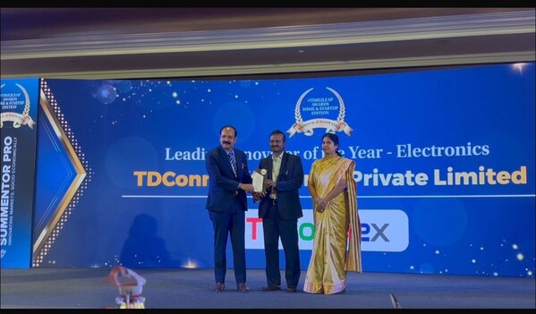 TDConnex wins Leading Innovator of the Year award for Electronics at India's 2026 MSME Awards TDConnex wins Leading Innovator of the Year award for Electronics at India's 2026 MSME Awards
