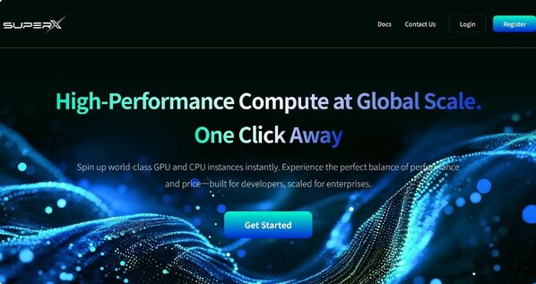 SuperX AI Cloud平台，客户可通过平台接入丹佛云中心服务。