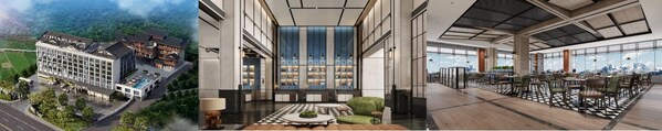 从左到右(效果图):张家界国家森林公园福朋喜来登酒店外观、桂林象山景区福朋喜来登酒店大堂、 喀纳斯景区禾木福朋喜来登酒店玩啤食社(The MESH) 从左到右(效果图):张家界国家森林公园福朋喜来登酒店外观、桂林象山景区福朋喜来登酒店大堂、 喀纳斯景区禾木福朋喜来登酒店玩啤食社(The MESH)