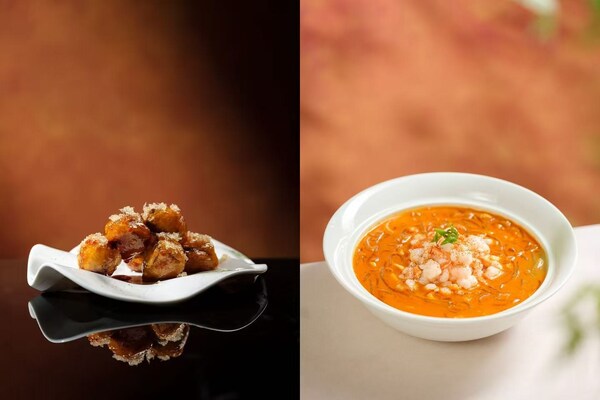 标霞中餐厅匠心代表作:姑苏三虾烧豆面、文火酥脆小牛肉 标霞中餐厅匠心代表作:姑苏三虾烧豆面、文火酥脆小牛肉