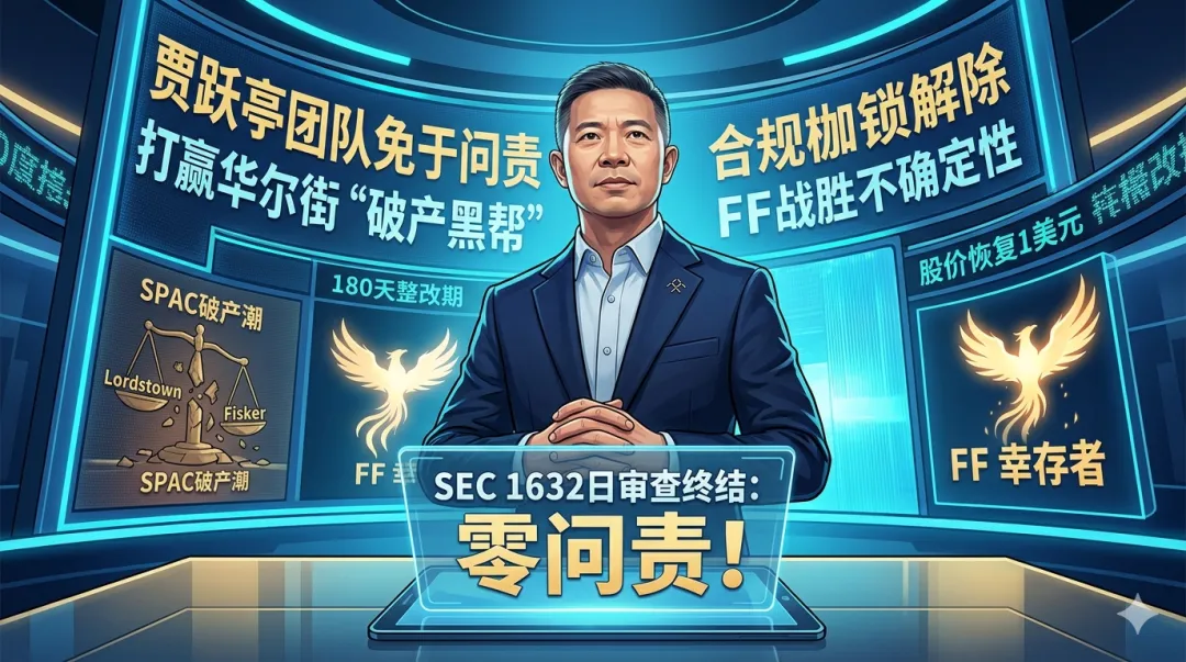 1632天合规长征终结:FF贾跃亭免于问责,是涅槃还是最后一搏?