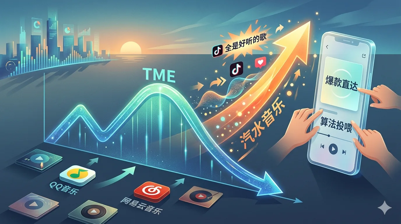 腾讯音乐的烦恼：当情怀败给多巴胺，汽水音乐凭什么“偷家”？