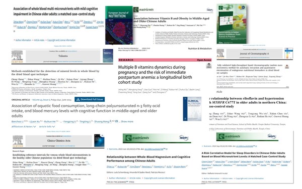 图：汤臣倍健干血斑研究相关成果