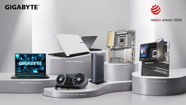 技嘉AI 产品阵容荣获红点设计奖肯定