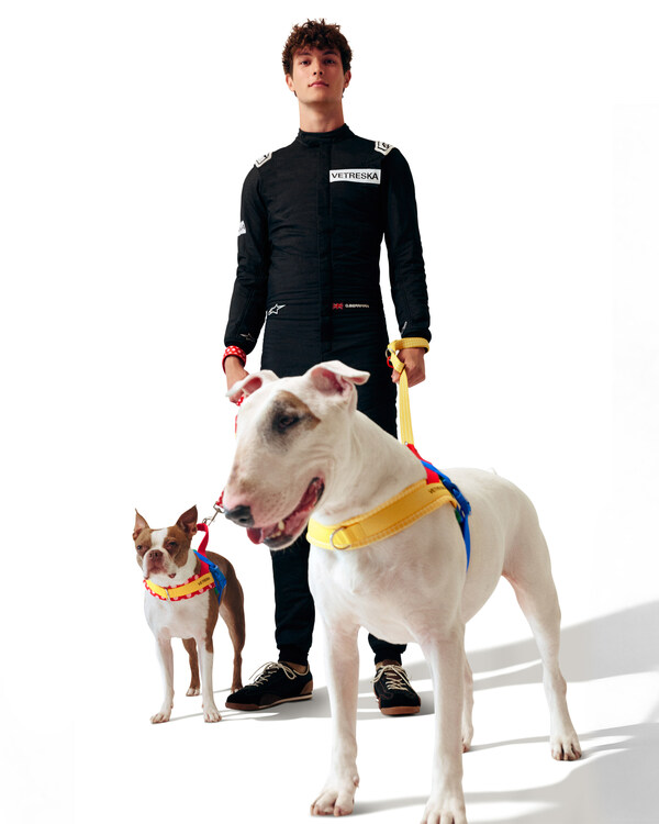 Ollie Bearman(奥利弗·贝尔曼)携两只爱犬,与宠物生活方式品牌VETRESKA达成合作 Ollie Bearman(奥利弗·贝尔曼)携两只爱犬,与宠物生活方式品牌VETRESKA达成合作