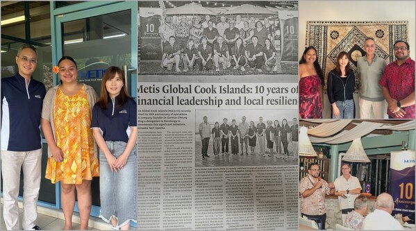 （图左）《Cook Islands News》记者留影；（图右）库克群岛金融服务发展局（FSDA）留影