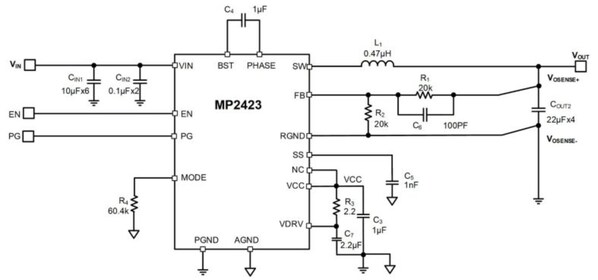 MP2423典型应用原理图