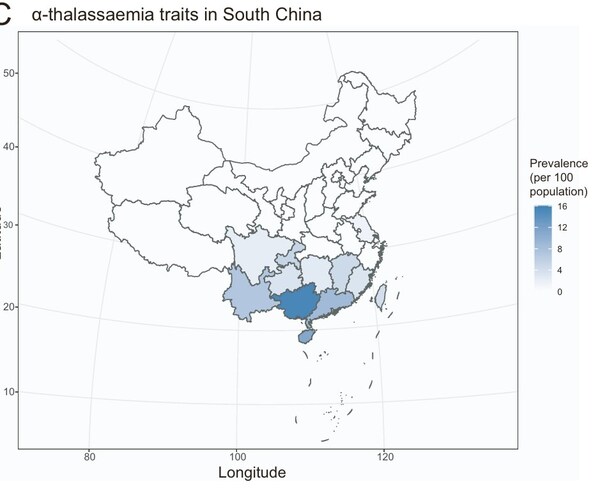 图 α地贫的携带情况和β地贫的携带情况