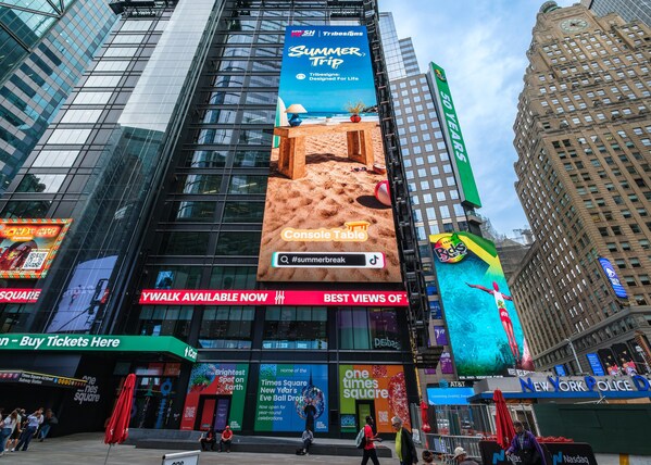 Tribesigns x Tiktok Debut on Times Square Billboard