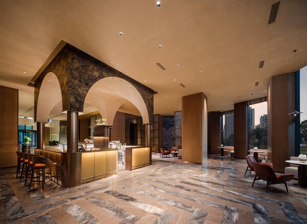 2. Pullman Portal design in the lobby of Pullman Chongqing Xiyue