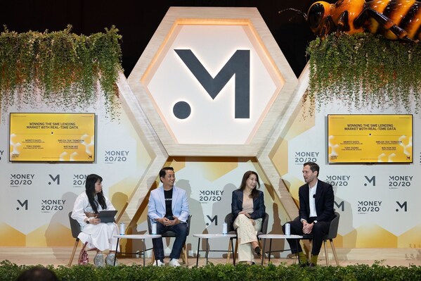 Money 20/20 Summit in Bangkok panel discussion on “Winning the SME Lending Market with Real-Time Data.” L-R: Wai Hun See, CEO & Co-Founder, Juris Technologies; Tony Isidro, President and CEO, Fuse Financing Inc., the lending arm of GCash; Ida Tiongson, President, Opal Portfolio SPV, and Moritz Gastl, General Manager, Tala Philippines. Money 20/20 Summit in Bangkok panel discussion on “Winning the SME Lending Market with Real-Time Data.” L-R: Wai Hun See, CEO & Co-Founder, Juris Technologies; Tony Isidro, President and CEO, Fuse Financing Inc., the lending arm of GCash; Ida Tiongson, President, Opal Portfolio SPV, and Moritz Gastl, General Manager, Tala Philippines.