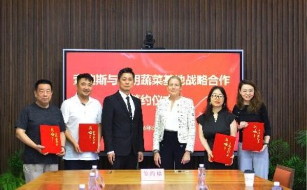 索迪斯中国与上海崇明庙镇签署战略合作协议,共建定向种植蔬菜基地
