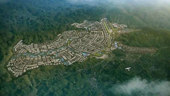 Conceptual Image of Amata Smart and Eco City Namor in Laos