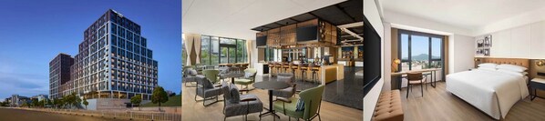 从左到右:南京鼓楼区福朋喜来登酒店外观、玩啤食社·啤(D by The MESH)、客房 从左到右:南京鼓楼区福朋喜来登酒店外观、玩啤食社·啤(D by The MESH)、客房