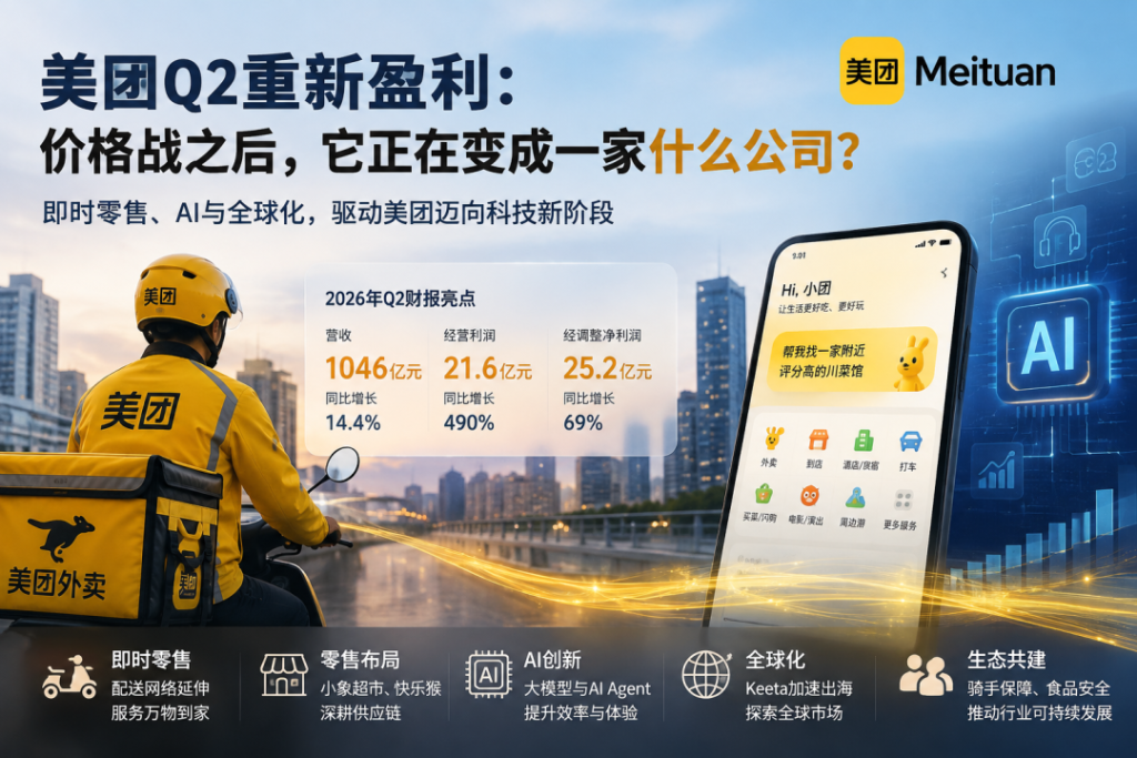 美团走出亏损泥潭，重构护城河，AI 产业派