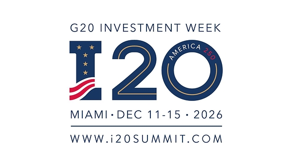 Sovereign Wealth Fund Institute 宣布首届 I20 峰会将与 G20 领导人峰会同期举行，目标推动 5 万亿美元资本投向美国